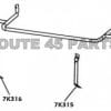 Bumpersteun Aixam 400, voor, links
